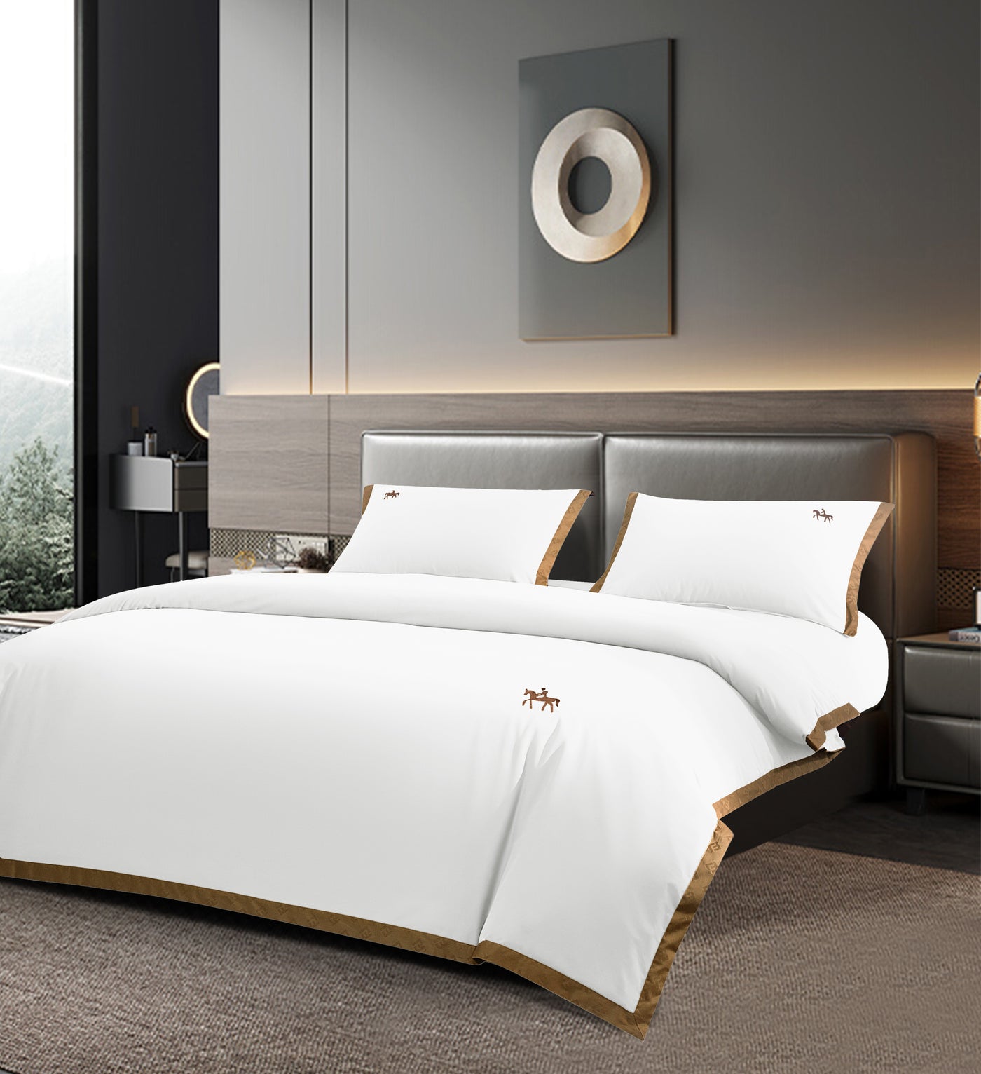 The Golden Knight Bed Suit - White