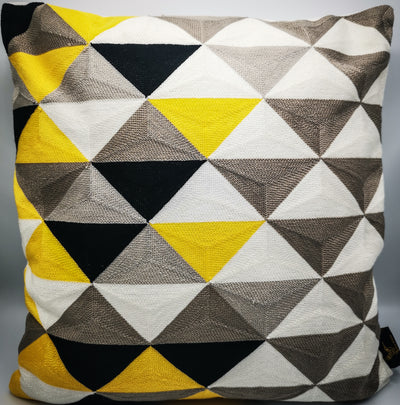 Mosaic Cushion - Yellow