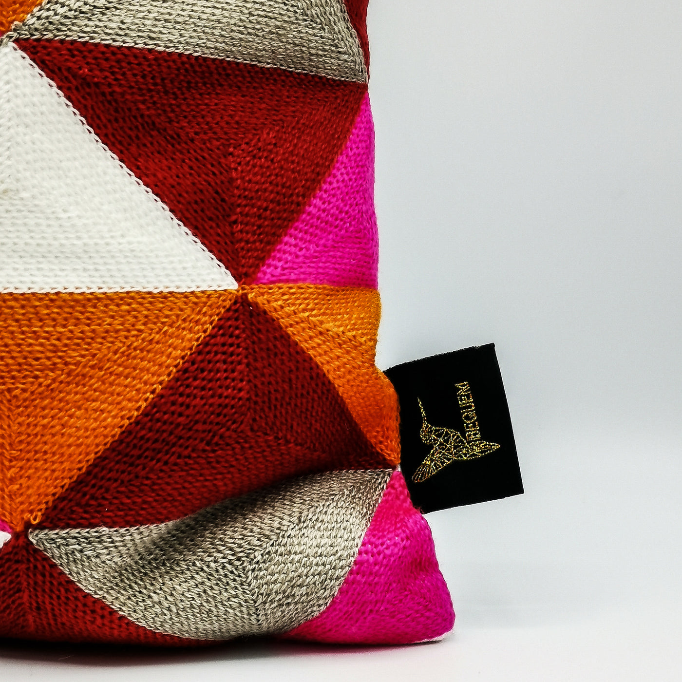 Mosaic Cushion - Fuchsia