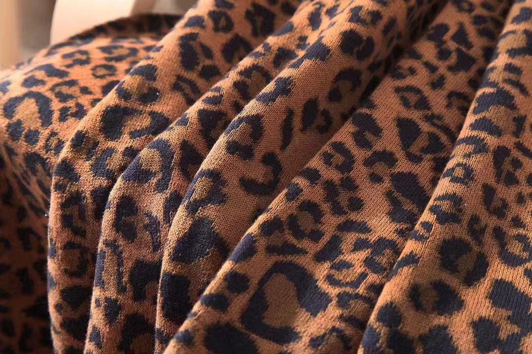 Leopard Throw Blanket - Brown